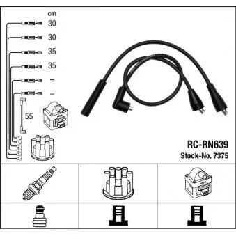 Kit de câbles d'allumage NGK OEM 3418