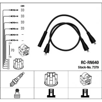Kit de câbles d'allumage NGK OEM 600/185