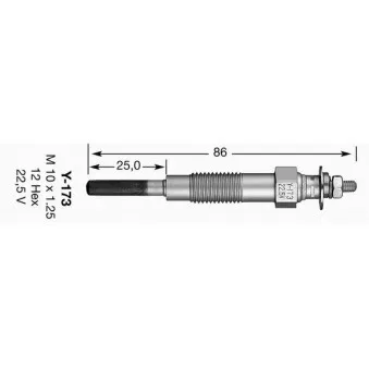 NGK 7425 - Bougie de préchauffage