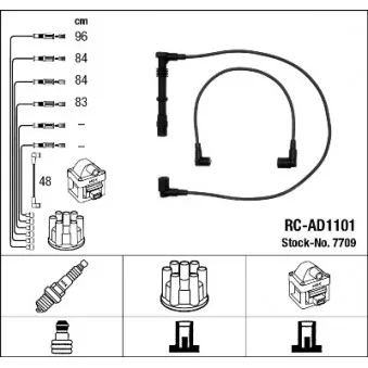 Kit de câbles d'allumage NGK OEM 5.30101