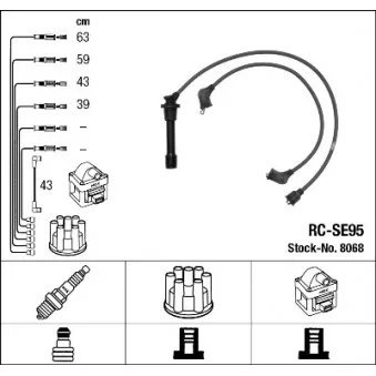 Kit de câbles d'allumage NGK OEM XC411