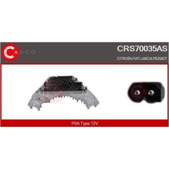 Résistance, pulseur d'air habitacle CASCO CRS70035AS pour CITROEN EVASION 1.9 TD - 90cv
