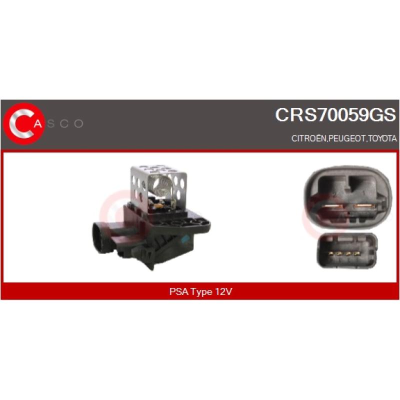 Prérésistance, moteur électrique (ventilateur de radiateur) CASCO CRS70059GS - Visuel 2