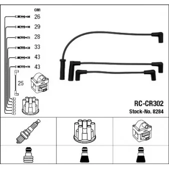 Kit de câbles d'allumage NGK OEM XC1133