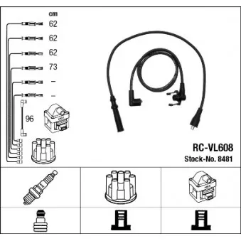 Kit de câbles d'allumage NGK OEM 272194