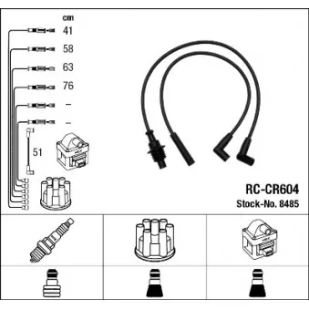 Kit de câbles d'allumage NGK OEM 5967e5