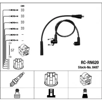 Kit de câbles d'allumage NGK OEM 20457