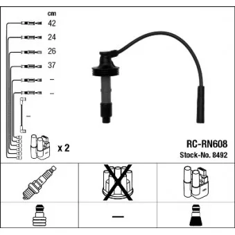 Kit de câbles d'allumage NGK OEM 47061