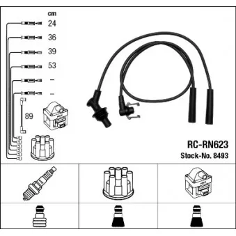 Kit de câbles d'allumage NGK OEM 1420