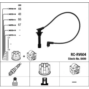 NGK 8499 - Kit de câbles d'allumage