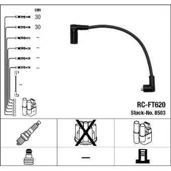 Kit de câbles d'allumage NGK OEM ZEF1014