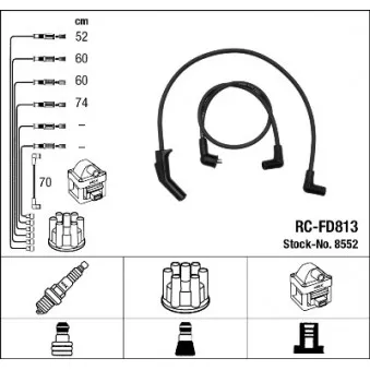 Kit de câbles d'allumage ENGITECH ENT910216