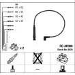 NGK 8620 - Kit de câbles d'allumage