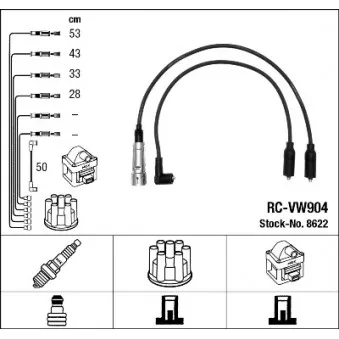 Kit de câbles d'allumage NGK OEM 110/60