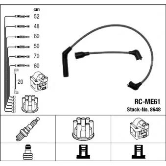 Kit de câbles d'allumage NGK OEM MD976524