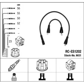 NGK 9031 - Kit de câbles d'allumage