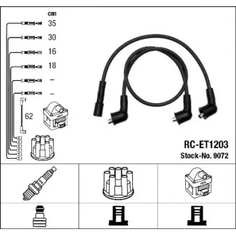 Kit de câbles d'allumage EFI AUTOMOTIVE 4003