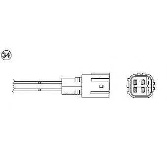 Sonde lambda NGK OEM 8946502040
