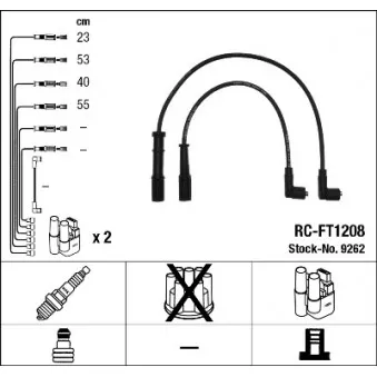 Kit de câbles d'allumage NGK [9262]