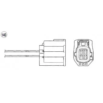 Sonde lambda NGK OEM LF6618861C