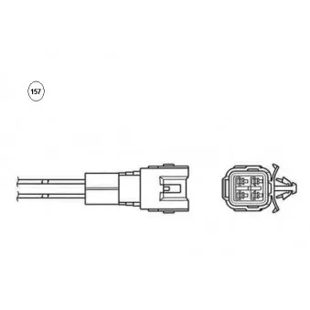 Sonde lambda NGK OEM 1821365J12