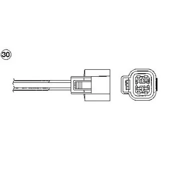 Sonde lambda NGK OEM MD300080