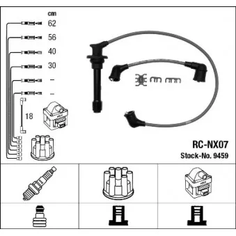 Kit de câbles d'allumage NGK 9459