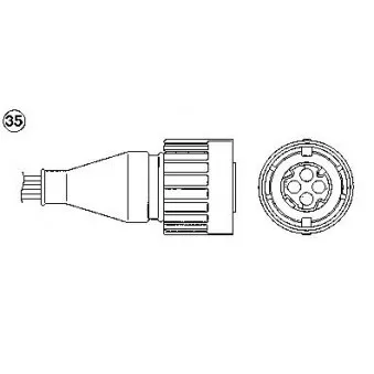 Sonde lambda NGK OEM 11781735499