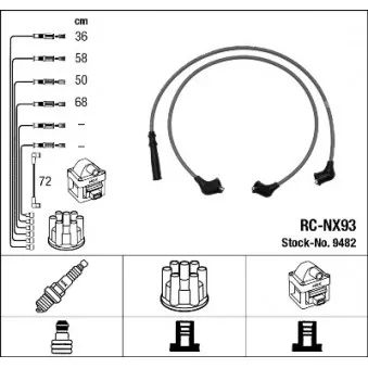 Kit de câbles d'allumage NGK OEM 2245086G26