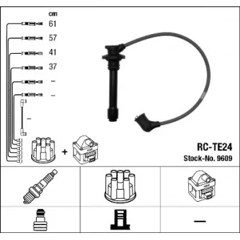 Kit de câbles d'allumage NGK OEM J5382022