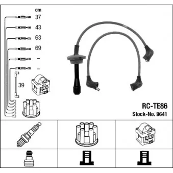 NGK 9641 - Kit de câbles d'allumage