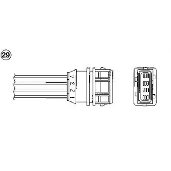 Sonde lambda NGK OEM 30814907