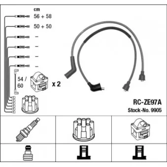 NGK 9905 - Kit de câbles d'allumage
