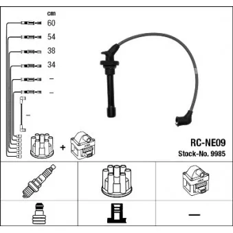Kit de câbles d'allumage NGK OEM 2244041B02