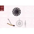 KLOKKERHOLM 00192602 - Ventilateur, refroidissement du moteur