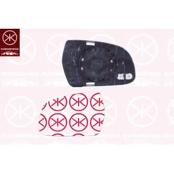 Verre de rétroviseur, rétroviseur extérieur KLOKKERHOLM OEM 8K0857535F