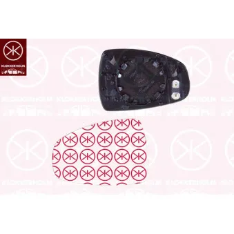 Verre de rétroviseur, rétroviseur extérieur KLOKKERHOLM 00451062