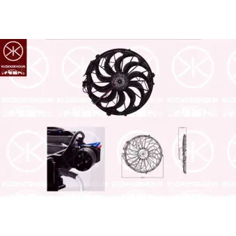 Ventilateur, refroidissement du moteur KLOKKERHOLM OEM 64548351577