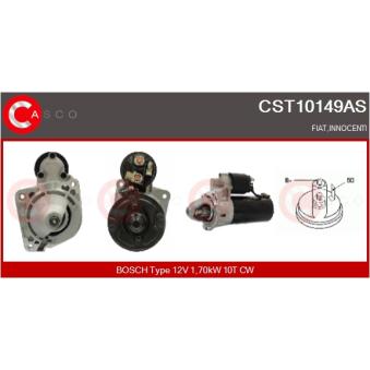 Démarreur CASCO CST10149AS pour FIAT UNO 60 Diesel 1.7 - 60cv