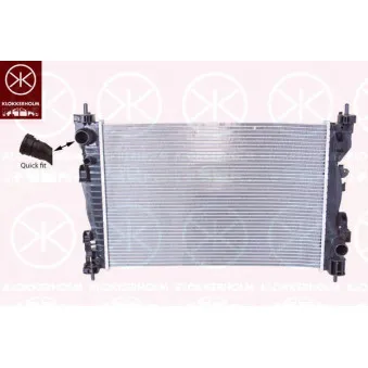 Radiateur, refroidissement du moteur KLOKKERHOLM 0105302119