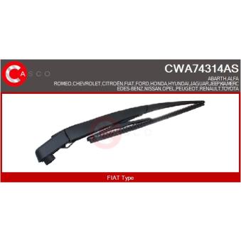 Bras d'essuie-glace, nettoyage des vitres CASCO CWA74314AS pour OPEL CORSA 1.2 - 80cv
