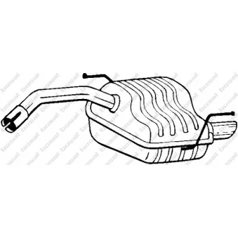 Silencieux arrière KLOKKERHOLM 100-171