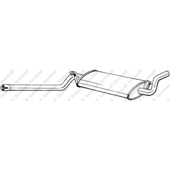 Silencieux central KLOKKERHOLM 105-019