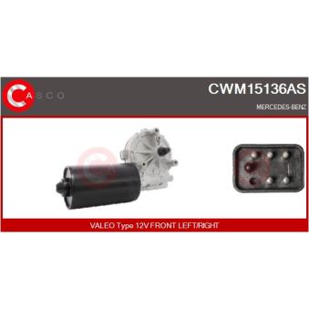 Moteur d'essuie-glace CASCO CWM15136AS pour MERCEDES-BENZ CLASSE E E 200 D - 75cv