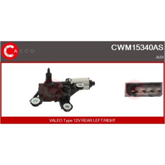 Moteur d'essuie-glace CASCO CWM15340AS pour SKODA FABIA 3.0 TDI - 245cv