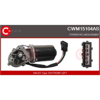 Moteur d'essuie-glace CASCO CWM15104AS pour CITROEN JUMPY 1.9 TD - 90cv