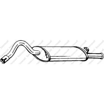 Silencieux arrière KLOKKERHOLM 130-209