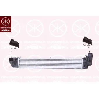 Intercooler, échangeur KLOKKERHOLM 1307304009