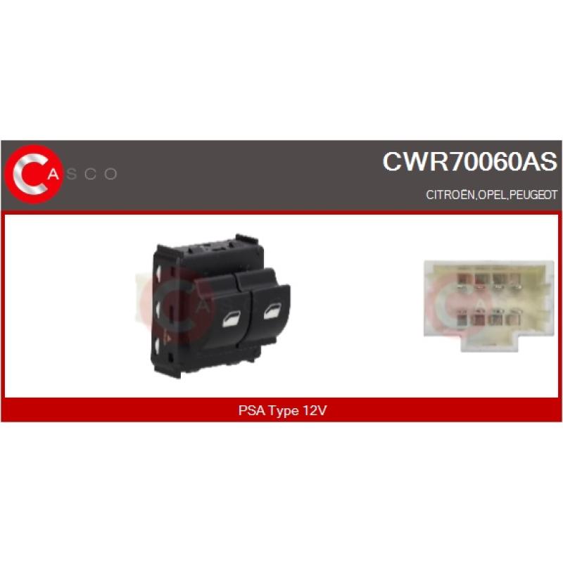 Interrupteur, lève-vitre CASCO CWR70060AS - Visuel 2