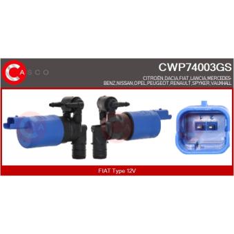 Pompe d'eau de nettoyage, nettoyage des vitres CASCO OEM 643475